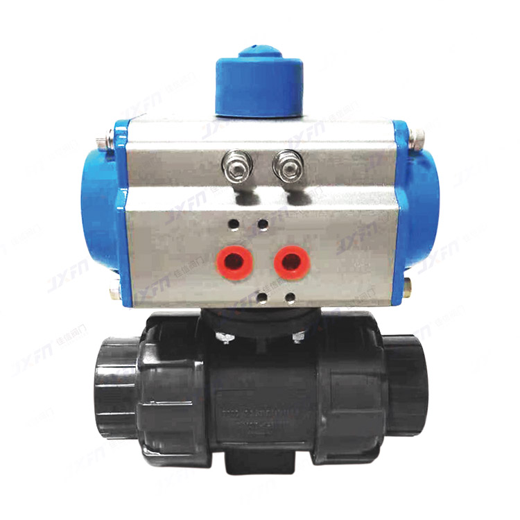Q691X-10U 气动UPVC双由令球阀